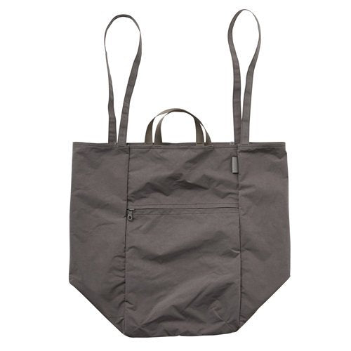 F039 SPLIT YARN ZIPPY TOTE GRAY (L)