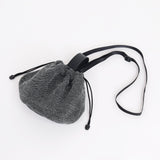 244-991122 TWEED DRAWSTRING BAG SMALL