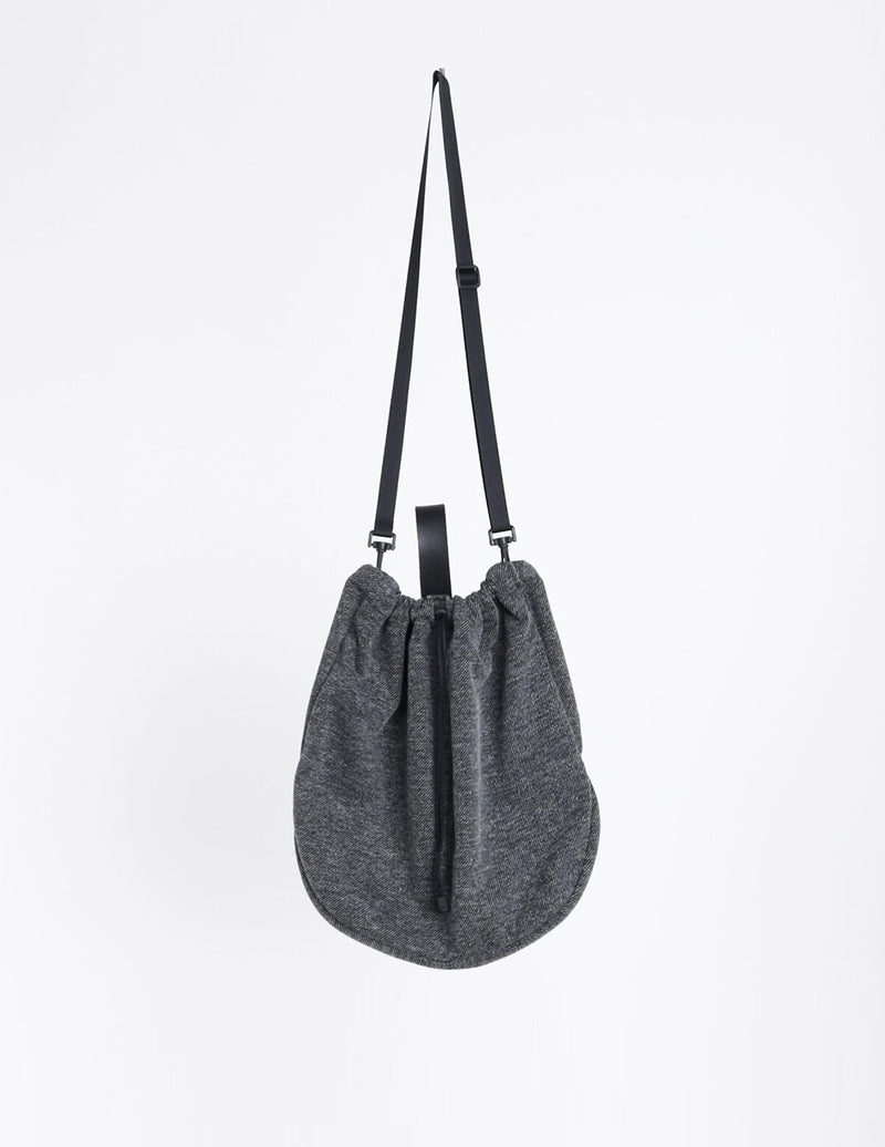 244-991123 TWEED DRAWSTRING BAG LARGE