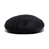 D-00994 LEATHER WAPPEN FLUFFY BERET