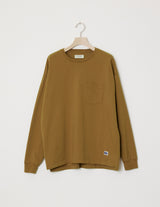 ILL242-02 SOLID POCKET L/S TEE