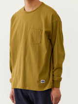 ILL242-02 SOLID POCKET L/S TEE