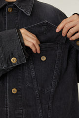 FD018 HAIR LEATHER'S PATCH: DENIM JACKET