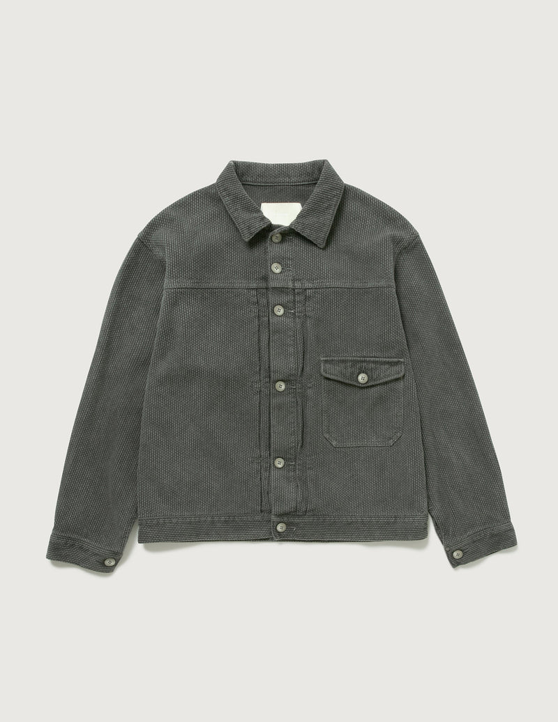 INNAT06-J03A SASHIKO TYPE-1 TRUCKER JACKET