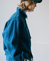 INNAT06-J03B HAND-DYED SASHIKO TYPE-1 TRUCKER JACKET