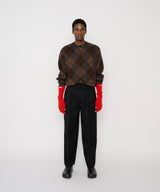 24WPT-#541 WOOL DOESKIN BELTED TWO TUCK SLACKS