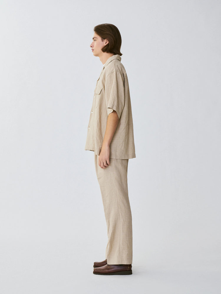 KS23SSH01 LINEN SILK OPEN SHIRT