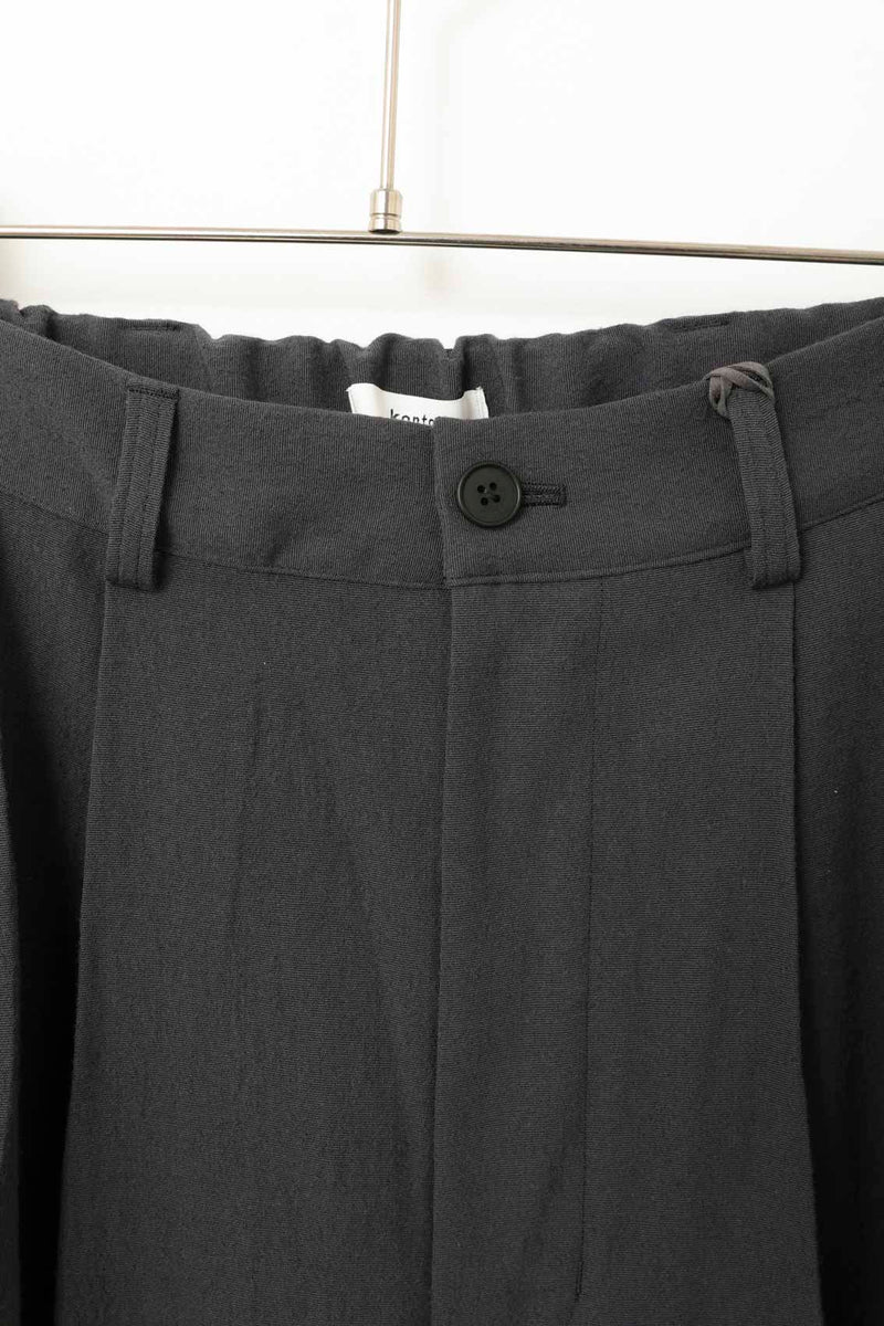 KON-PT02243 3 PLEAT WOOL PANTS