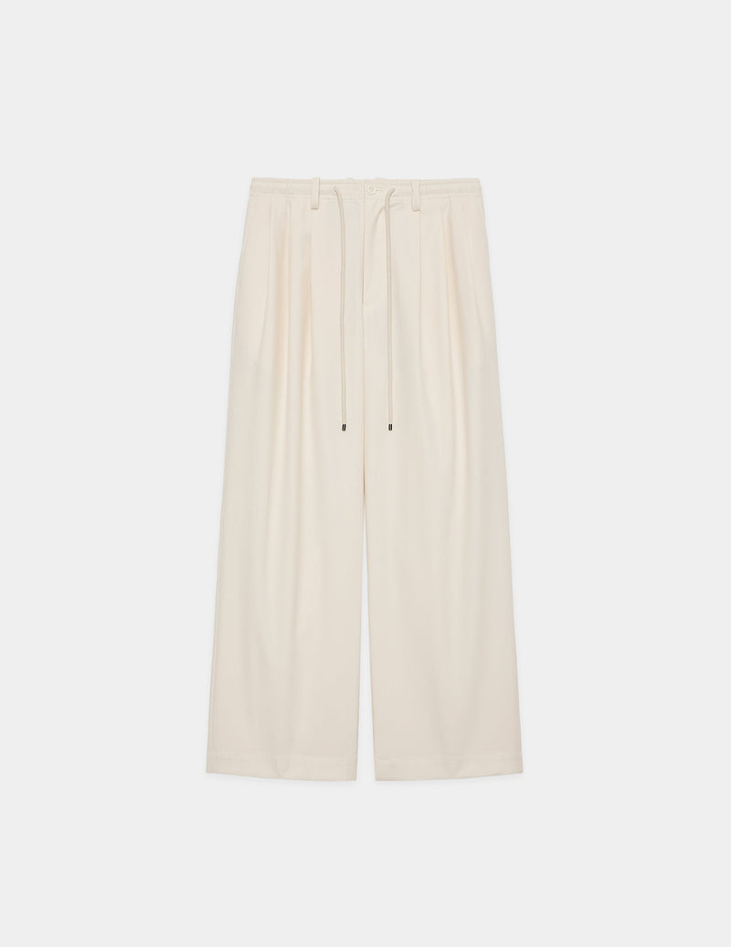 A24C03PT02C ORGANIC COTTON GABARDINE TRIPLE PLEATED EASY TROUSERS