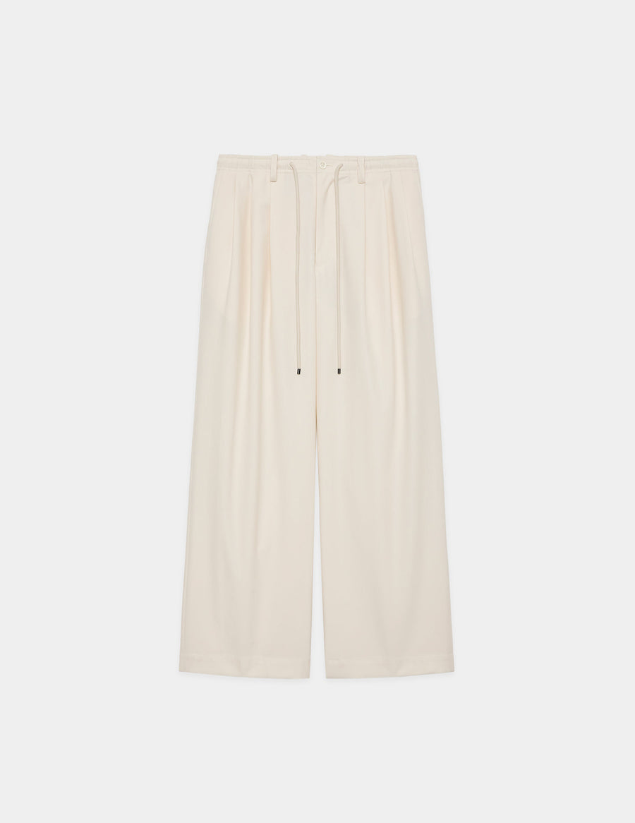 A24C03PT02C ORGANIC COTTON GABARDINE TRIPLE PLEATED EASY TROUSERS