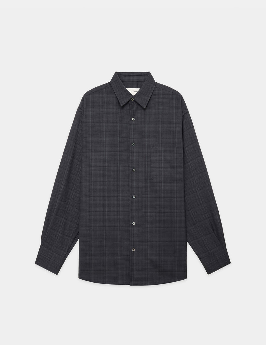 A24C11SH01C ORGANIC WOOL CHECK VIYELLA COMFORT FIT SHIRT