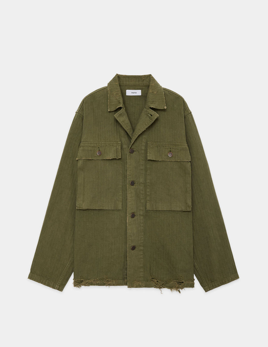 M24C02SH01C ORGANIC COTTON HERRINGBONE M-43 JACKET