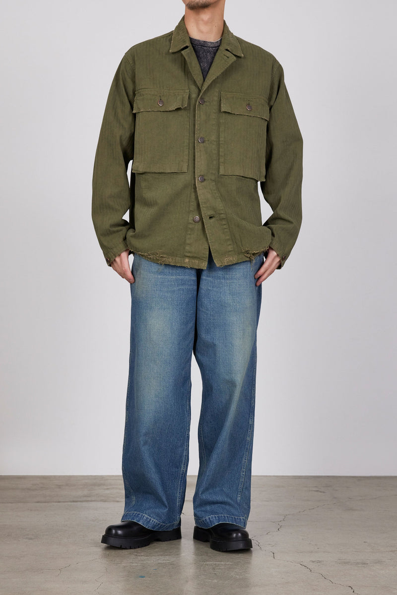 M24C02SH01C ORGANIC COTTON HERRINGBONE M-43 JACKET