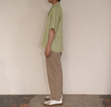 MA-S-721 FAKE LINEN SLIT SHIRT