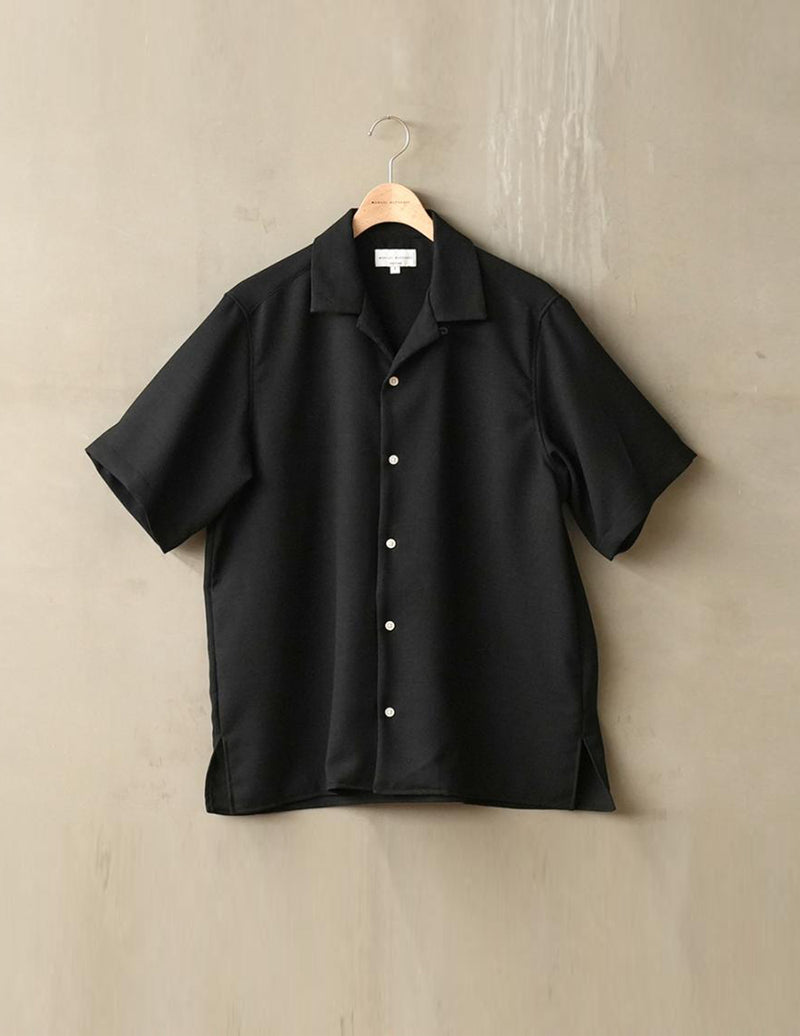 MA-S-733 MESH OX OPEN COLLAR S/S SHIRT