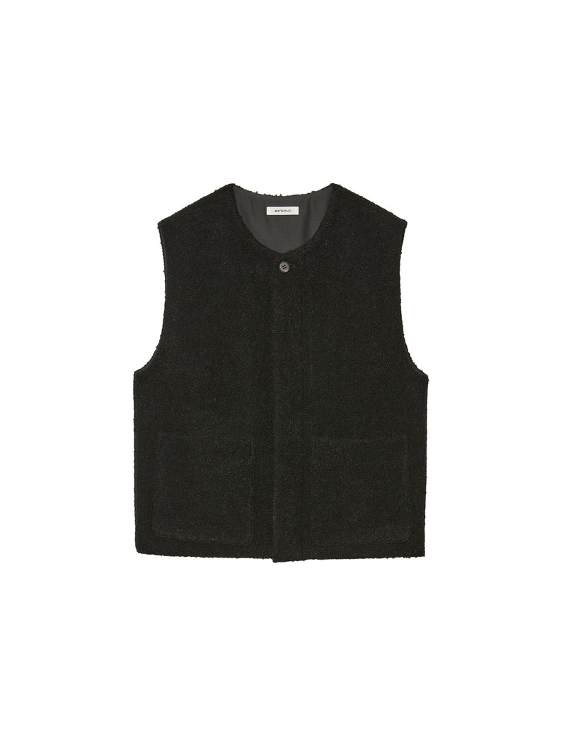 M243-0104 MOHAIR TWEED VEST