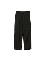 M243-0402 WATER REPELLENT WOOL WIDE CARGO TROUSERS