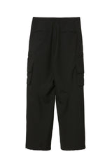 M243-0402 WATER REPELLENT WOOL WIDE CARGO TROUSERS