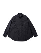 PMF024-01JK02 FLYER SHIRT JACKET (BLACK RIPSTOP)