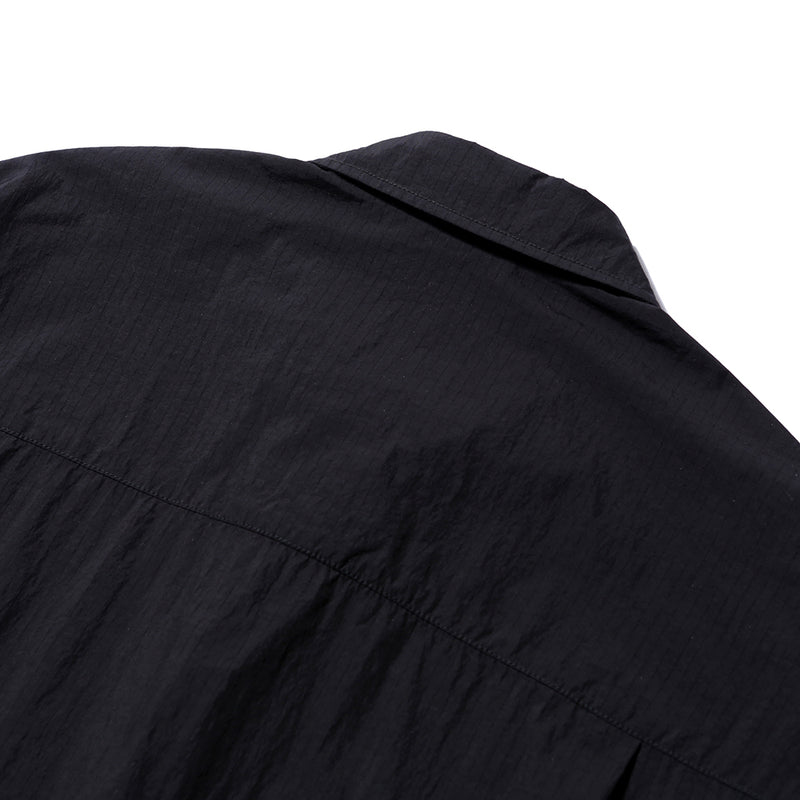 PMF024-01JK02 FLYER SHIRT JACKET (BLACK RIPSTOP)