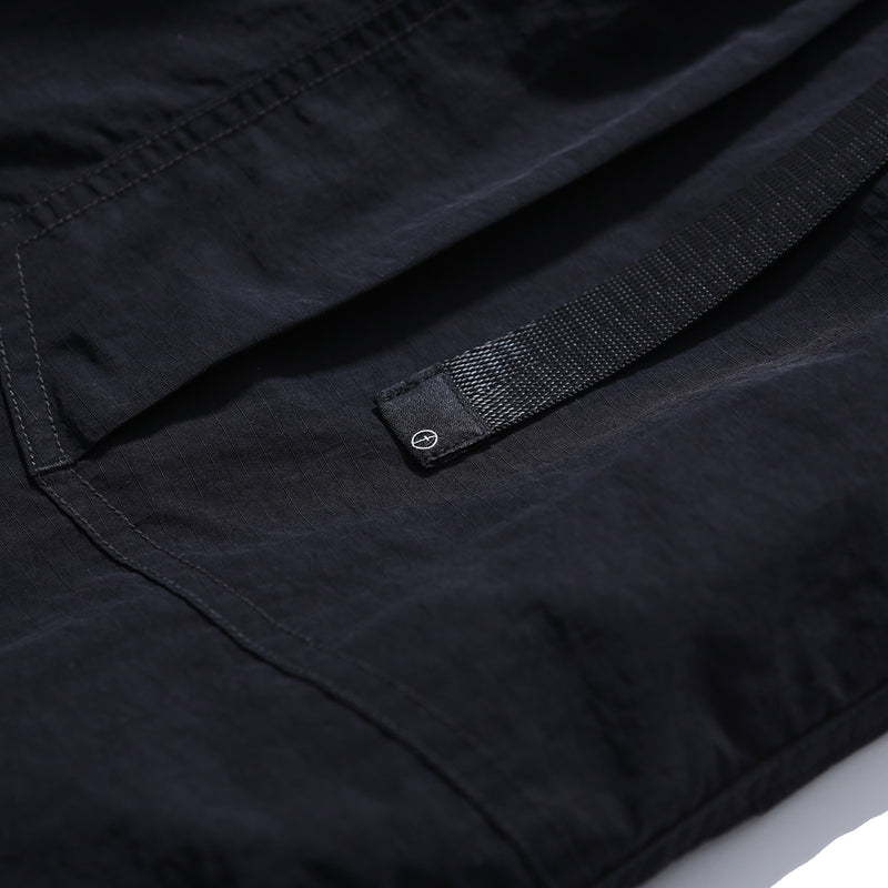 PMF024-01PT05 OVER FTG PANTS (BLACK RIPSTOP)