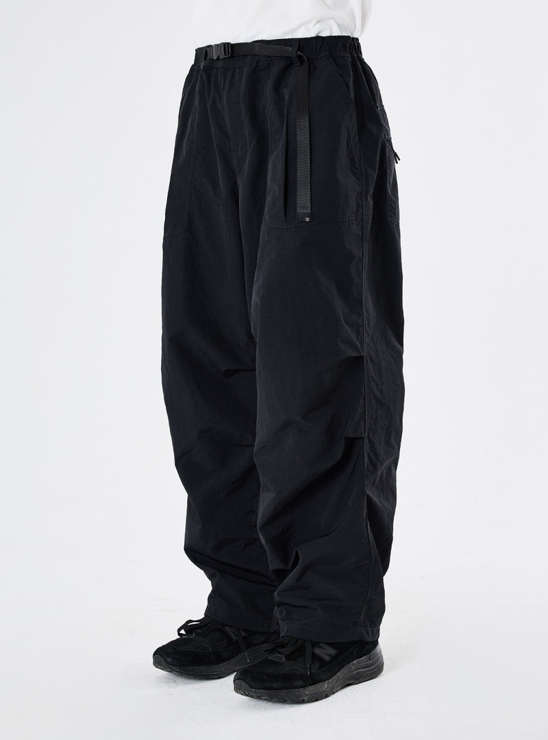 PMF024-01PT05 OVER FTG PANTS (BLACK RIPSTOP)