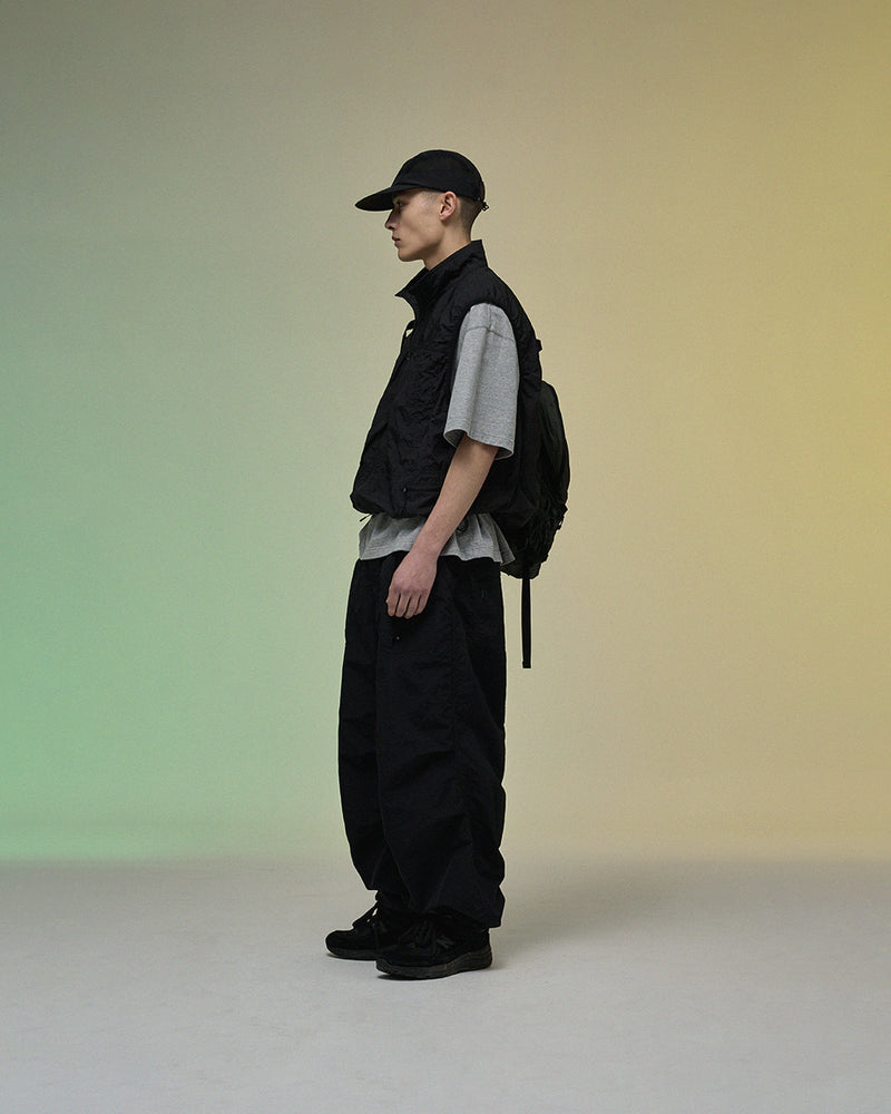 PMF024-01PT05 OVER FTG PANTS (BLACK RIPSTOP)