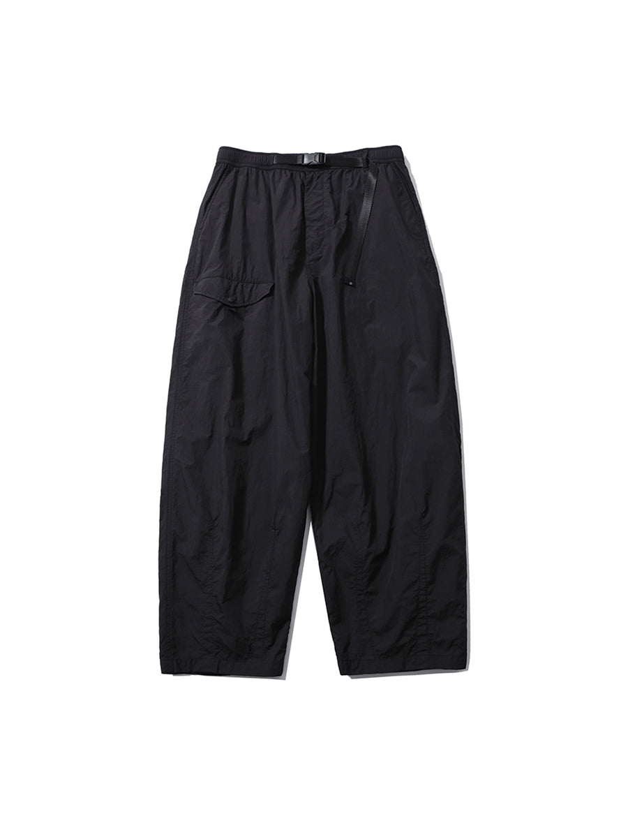 PMF024-01PT07 WIDE FLIGHT PANTS (BLACK RIPSTOP)