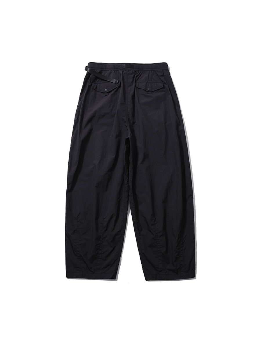 PMF024-01PT07 WIDE FLIGHT PANTS (BLACK RIPSTOP)