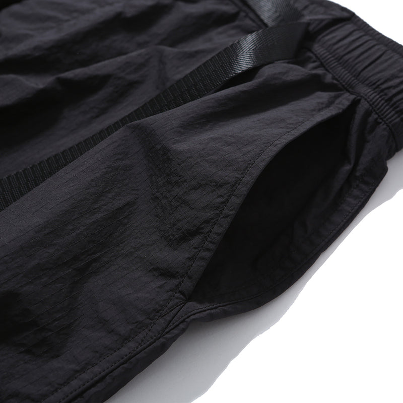 PMF024-01PT07 WIDE FLIGHT PANTS (BLACK RIPSTOP)