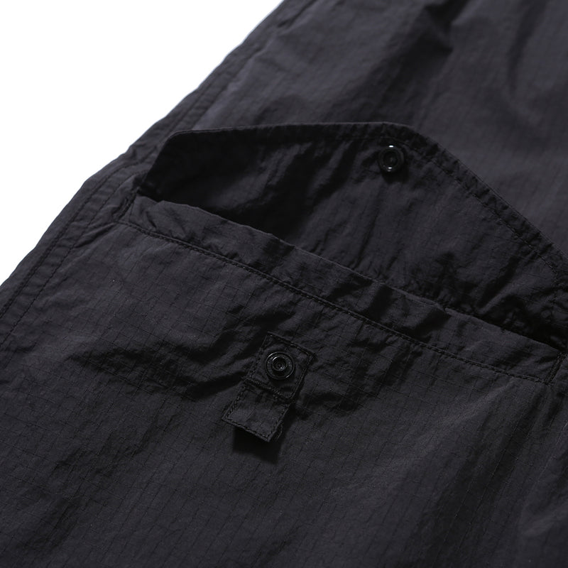 PMF024-01PT07 WIDE FLIGHT PANTS (BLACK RIPSTOP)