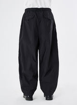 PMF024-01PT07 WIDE FLIGHT PANTS (BLACK RIPSTOP)