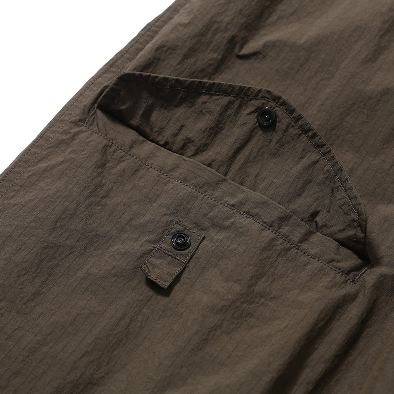 PMF024-01PT07 WIDE FLIGHT PANTS (UMBER RIPSTOP)