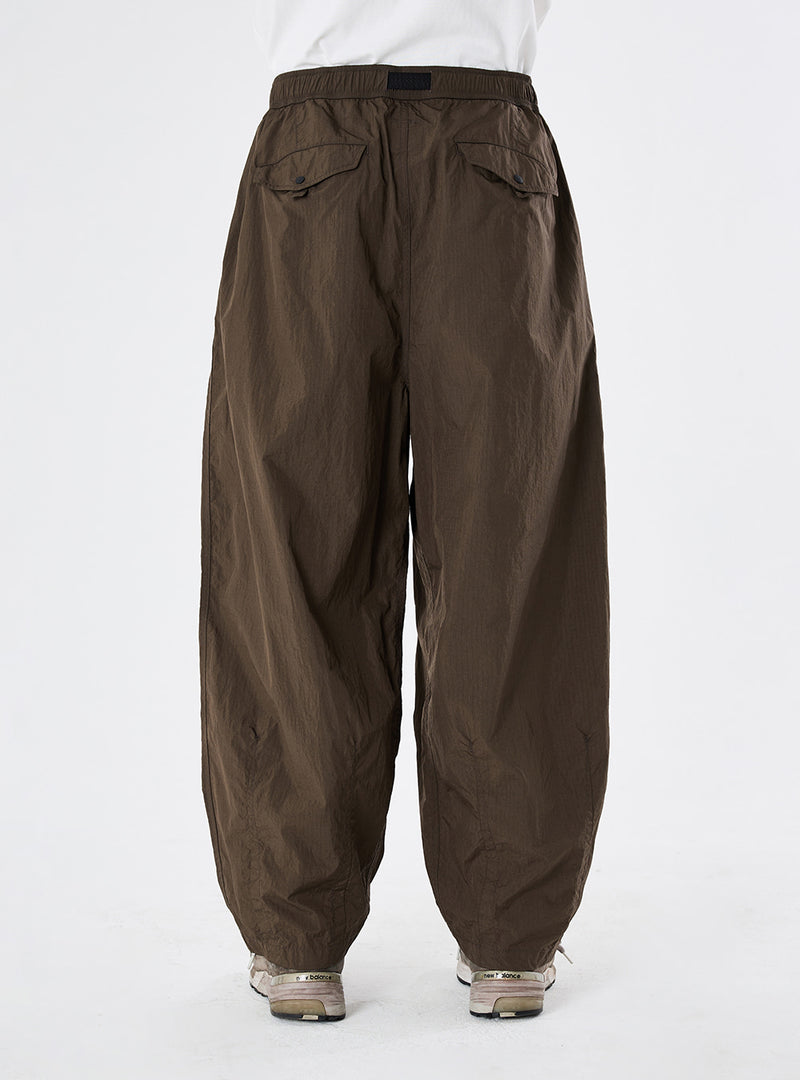 PMF024-01PT07 WIDE FLIGHT PANTS (UMBER RIPSTOP)