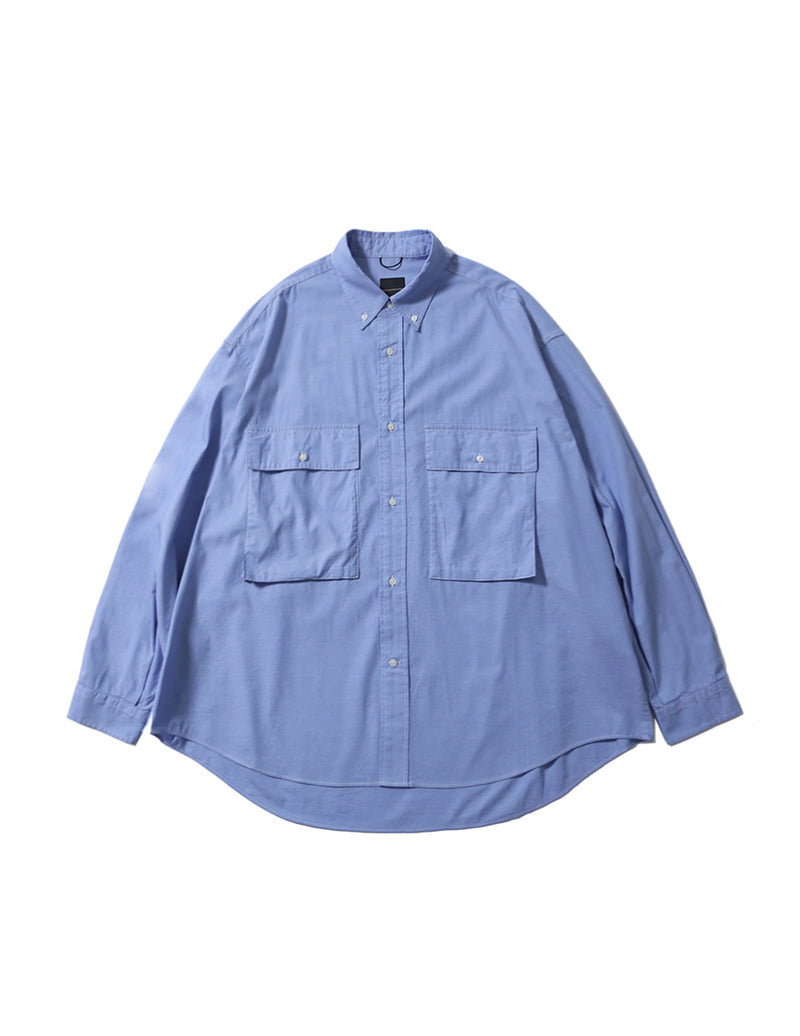 PMF024-01SH03 WIDE UTILITY SHIRT (BLUE OXFORD)