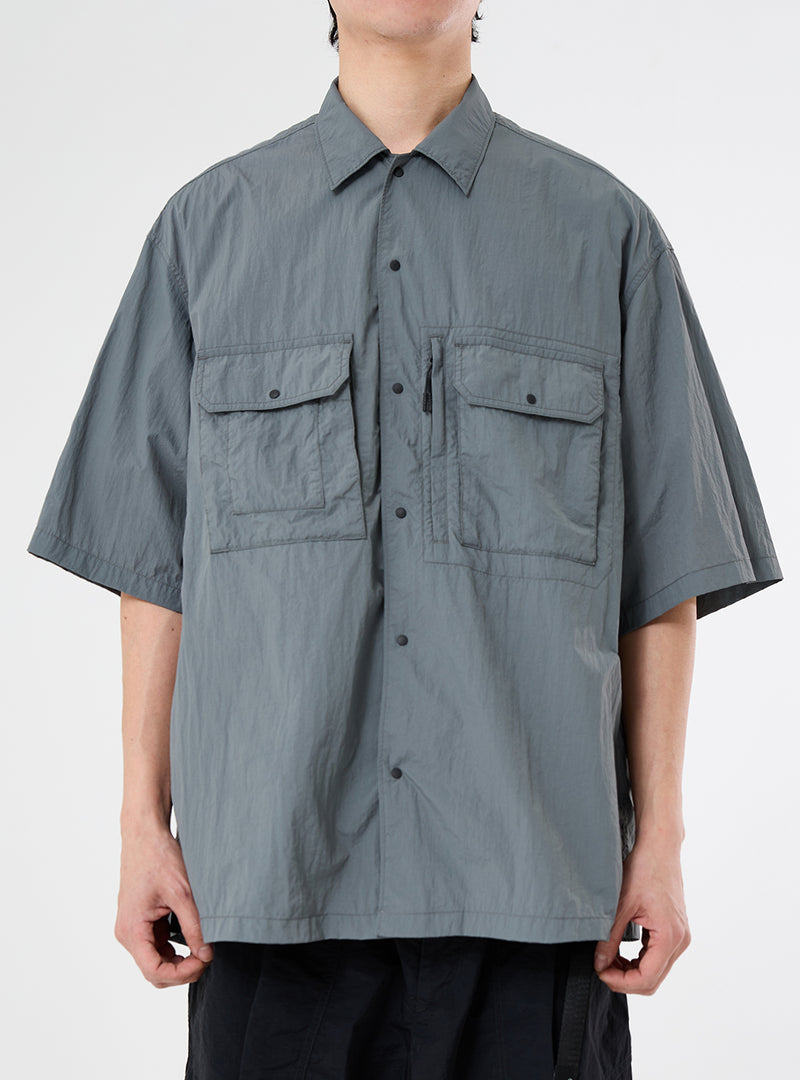 PMF024-02HS03 HIKER HALF SHIRT (STEEL GRAY)