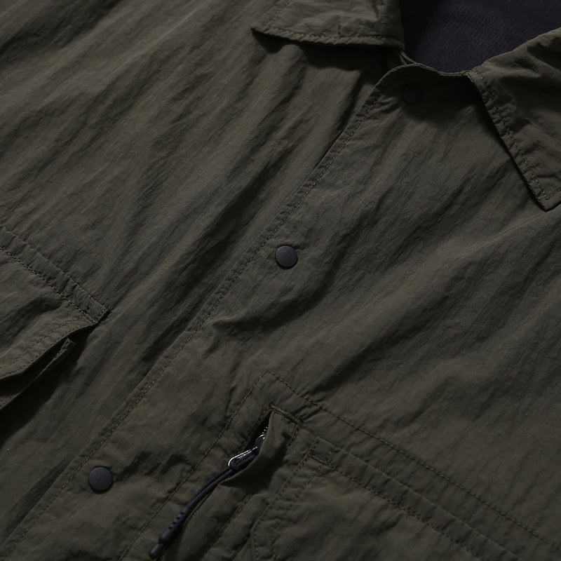 PMF024-02HS03 HIKER HALF SHIRT (OLIVE BROWN)