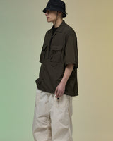 PMF024-02HS03 HIKER HALF SHIRT (OLIVE BROWN)