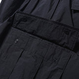 PMF024-02ST04 OVER MIL 6P SHORTS (BLACK RIPSTOP)