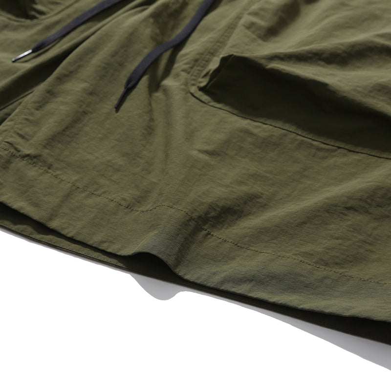 PMF024-02ST05 ROOMY POCKET SHORTS (OLIVE)