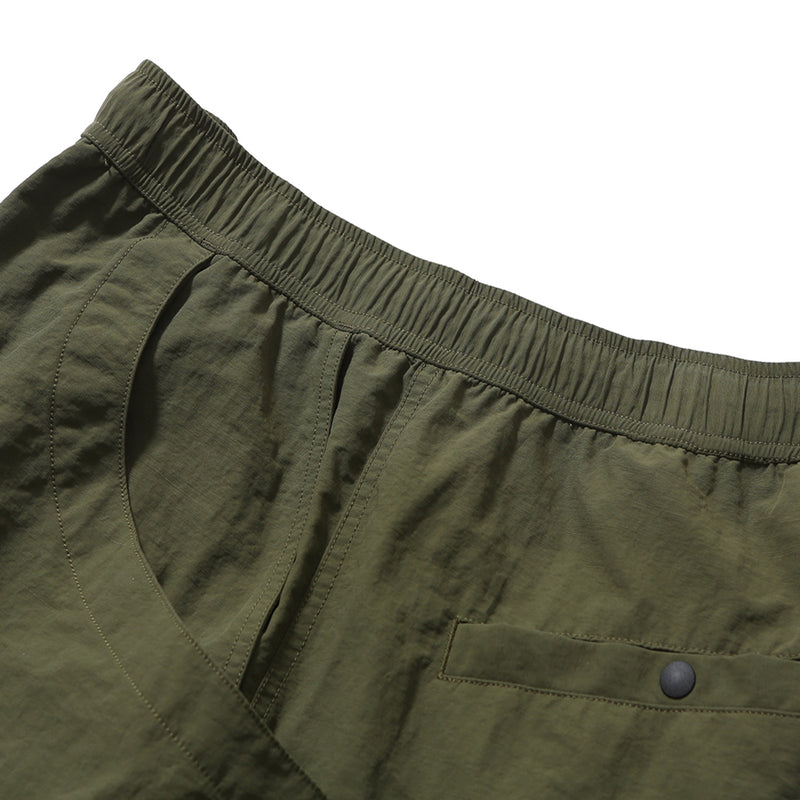 PMF024-02ST05 ROOMY POCKET SHORTS (OLIVE)