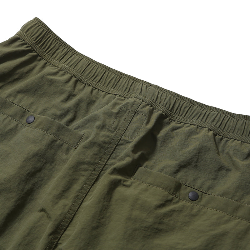 PMF024-02ST05 ROOMY POCKET SHORTS (OLIVE)