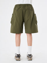 PMF024-02ST05 ROOMY POCKET SHORTS (OLIVE)