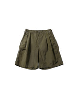 PMF024-02ST08 OVER WORK SHORTS (OLIVE)