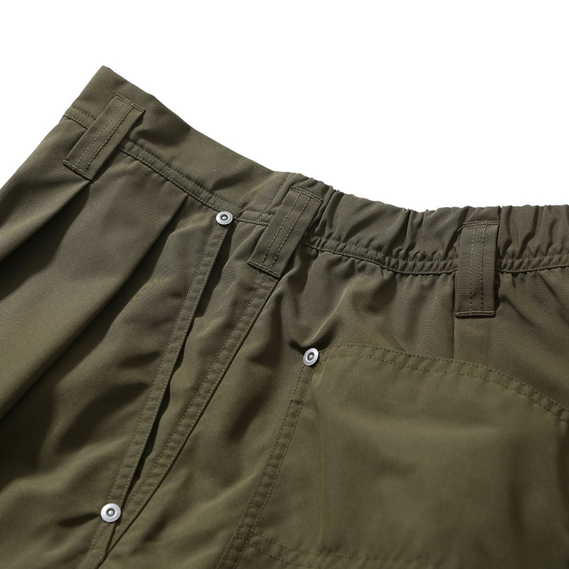 PMF024-02ST08 OVER WORK SHORTS (OLIVE)