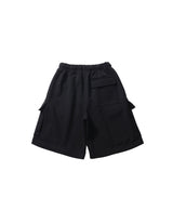 PMF024-02SW06 OVER MIL SWEAT SHORTS (BLACK)