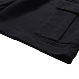 PMF024-02SW06 OVER MIL SWEAT SHORTS (BLACK)