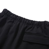 PMF024-02SW06 OVER MIL SWEAT SHORTS (BLACK)