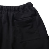 PMF024-02SW06 OVER MIL SWEAT SHORTS (BLACK)