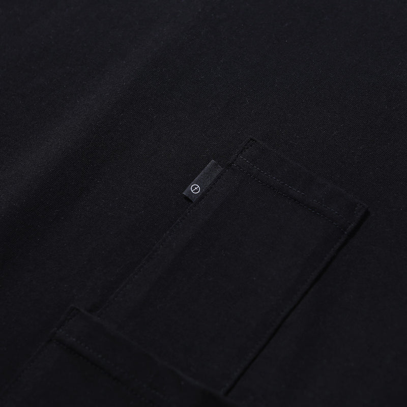 PMF024-03JL02 BAGGY POCKET L/S TEE (BLACK)